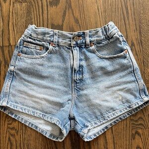 Denim Blue Girls Shorts